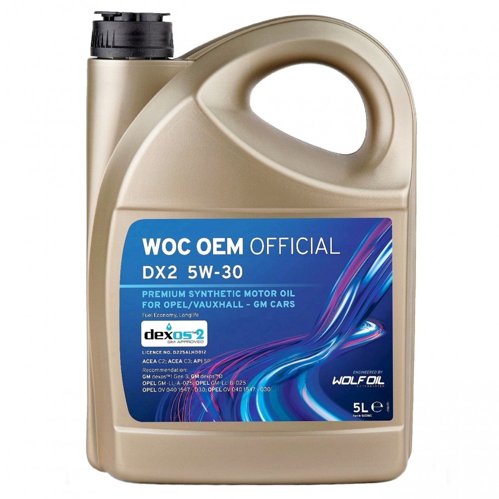 Масло WOC OEM OFFICIAL DX2 5W-30 - 5 Литра 