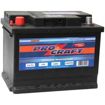 Акумулатор PROCRAFT 60Ah 540A (L+)