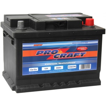 Акумулатор PROCRAFT 60Ah 540A (R+)