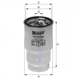 Горивен филтър HENGST H232WK