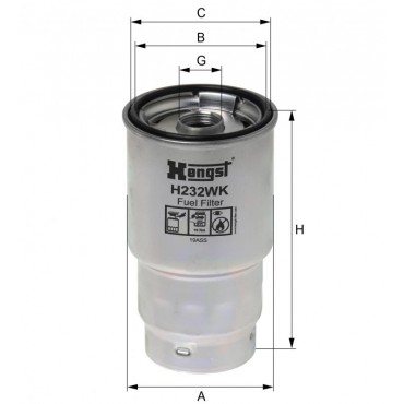 Горивен филтър HENGST H232WK