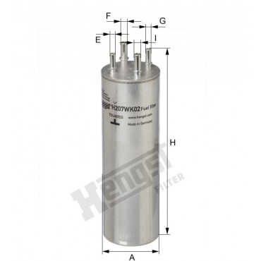 Горивен филтър HENGST H207WK02