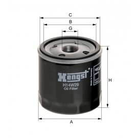Маслен филтър HENGST H14W29