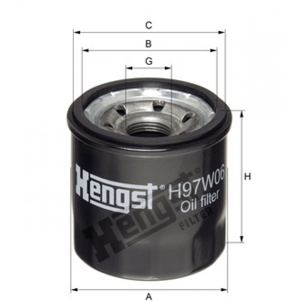 Маслен филтър HENGST H97W06