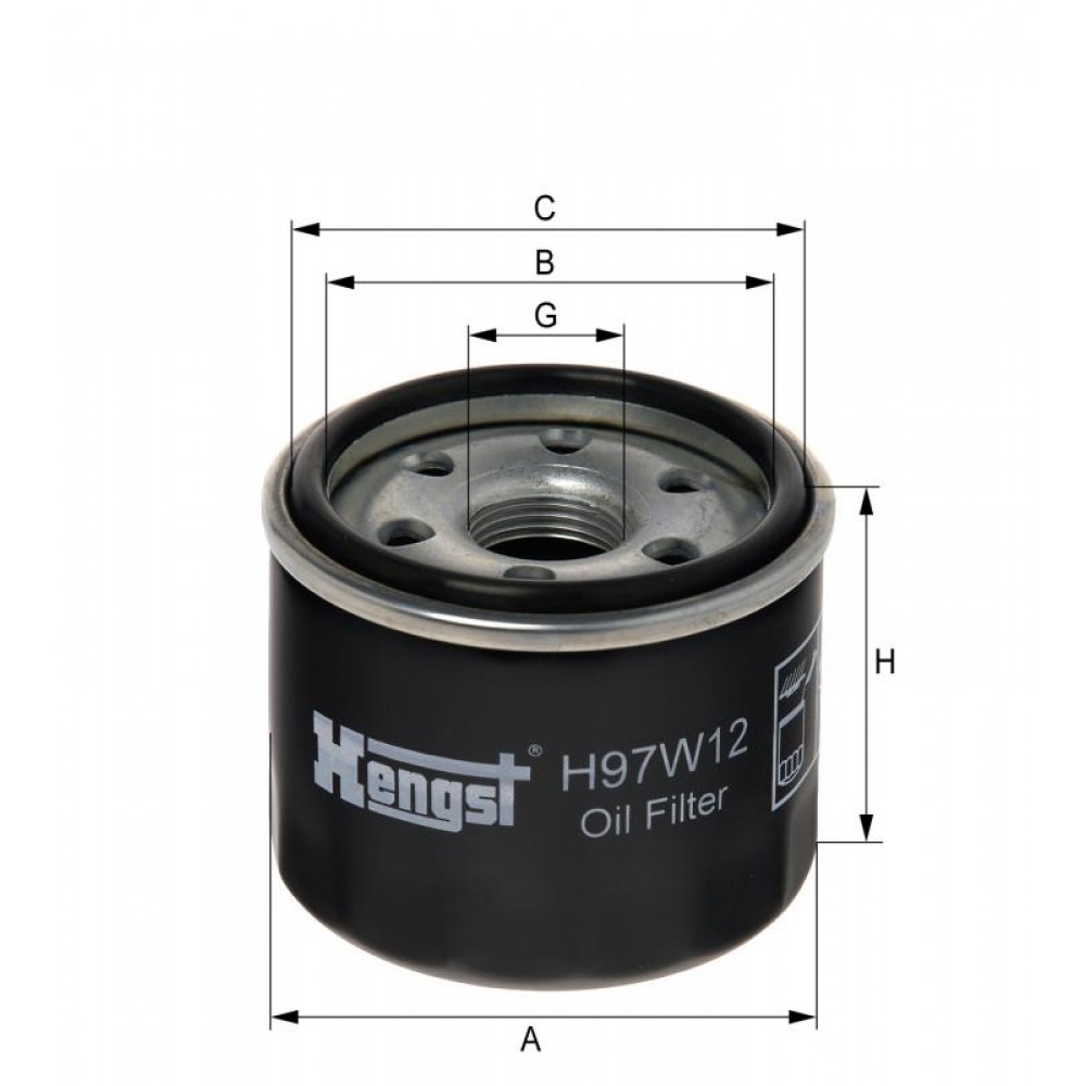 Маслен филтър HENGST H97W12